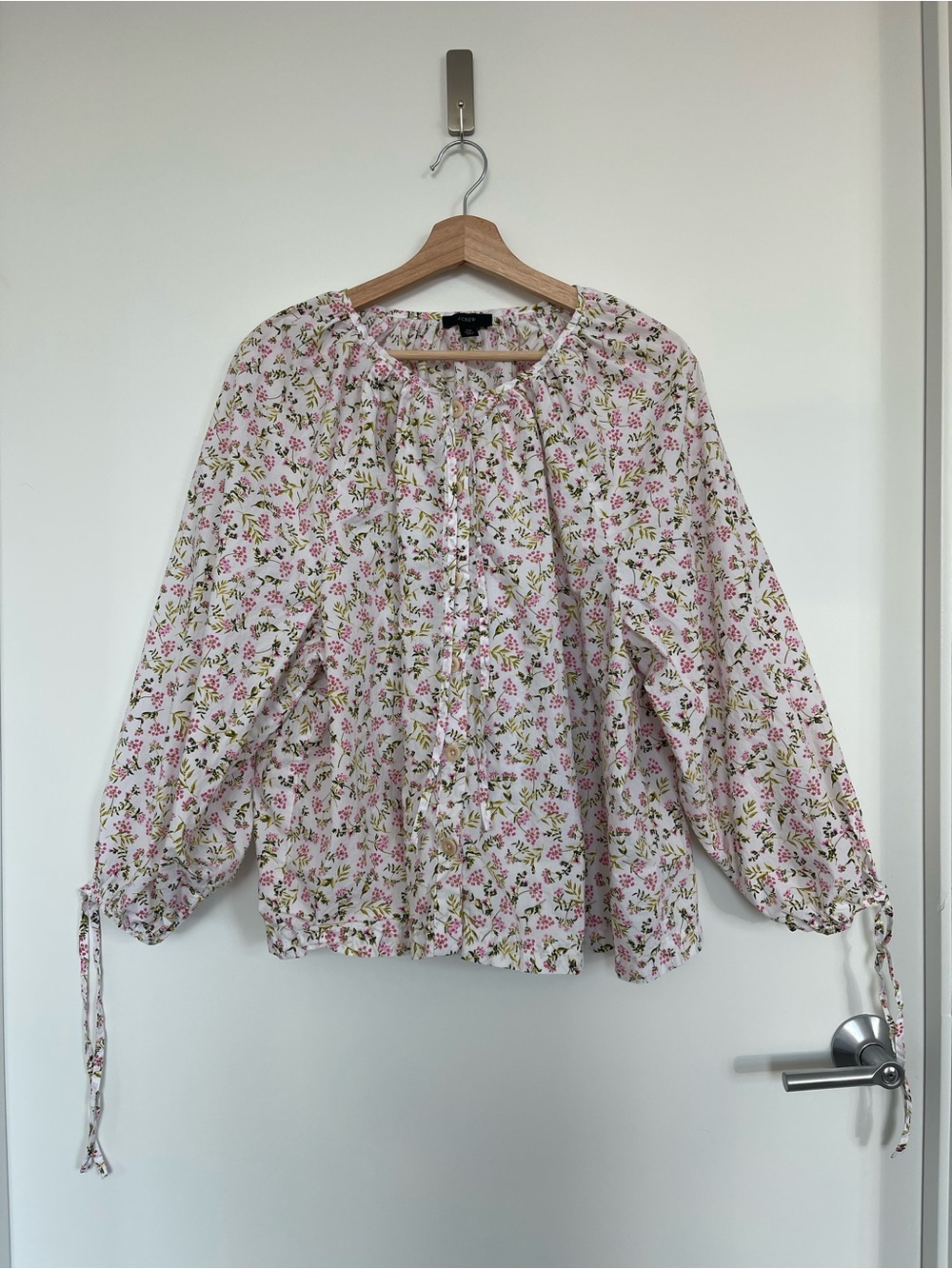 J. Crew Floral Poplin Cotton Blouse - Picture 2 of 8